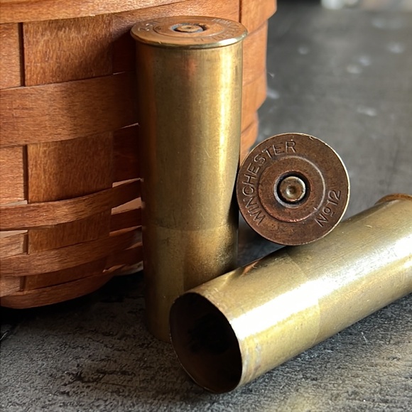 3 Rare Winchester No12  (empty) Solid Brass Shotgun Shells for Neckla… - Picture 5 of 5